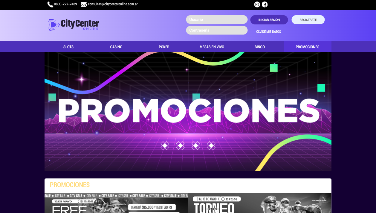 Promociones de City Center Online — mayo 2026