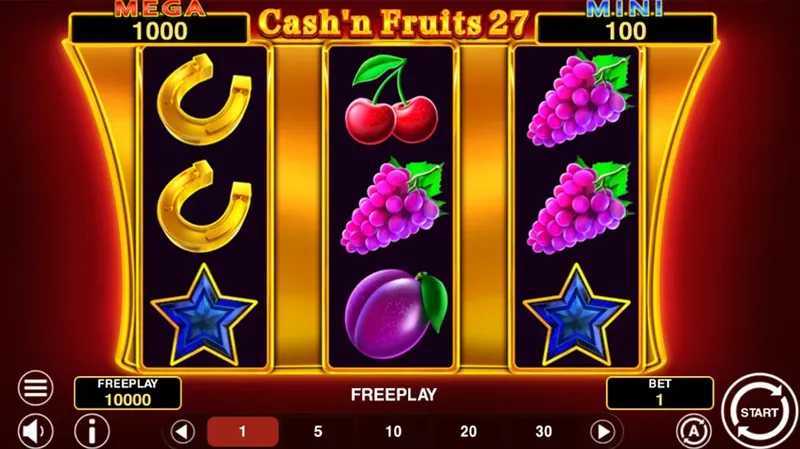 Play Cash'n Fruits 27 Hold And Win