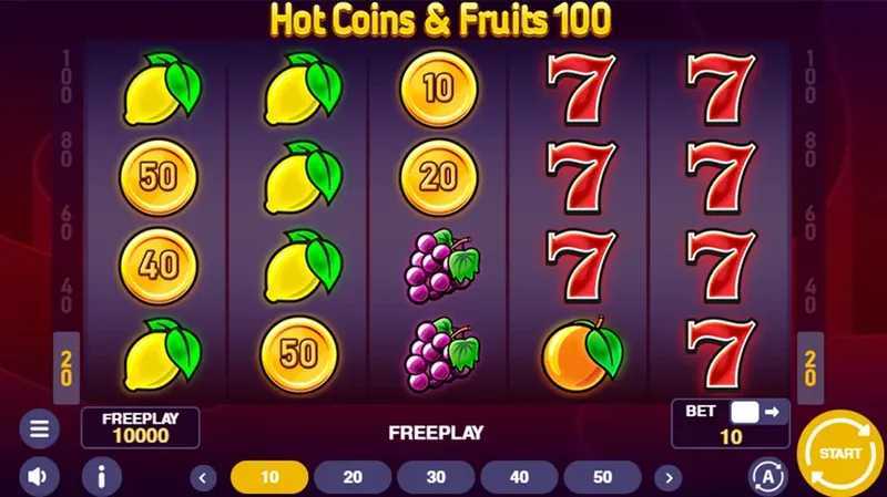 Slot Hot Coins & Fruits 100