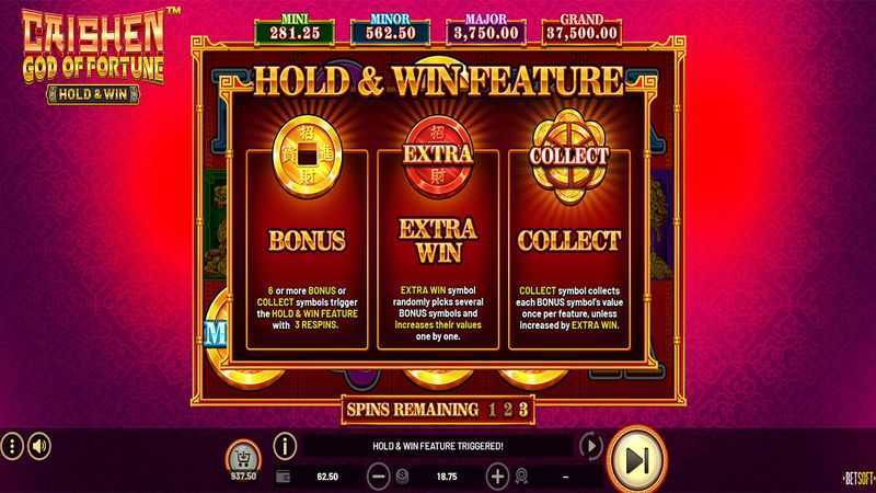 Play Caishen Wealth Hold and Win