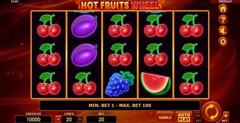 Play Hot Fruits Wheel