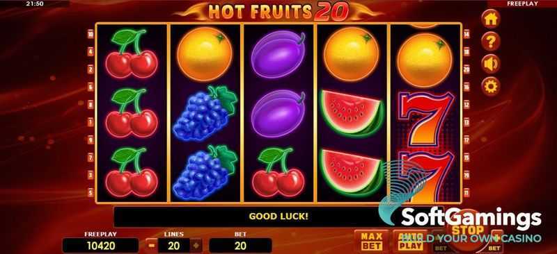 Play Hottest Fruits 20