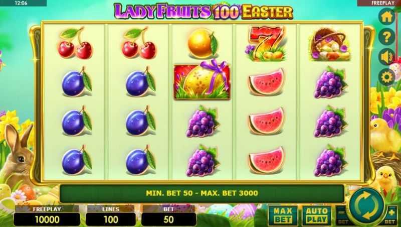 Play Lady Fruits 100 Easter