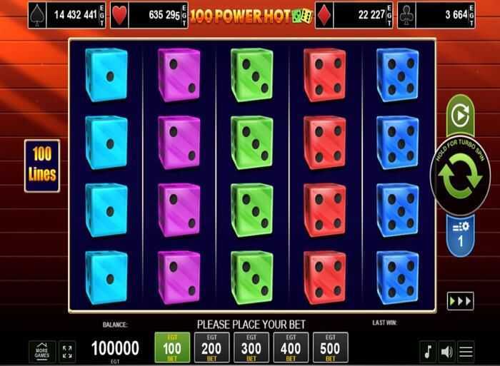 Play 100 Power Hot Dice