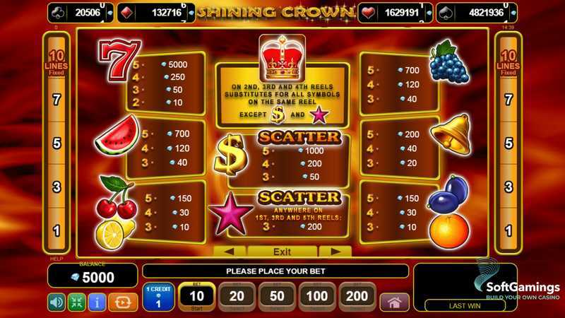 Play 40 Shining Crown