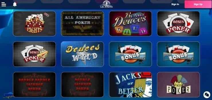 Video Poker Atlas-V Video Poker Atlas-V