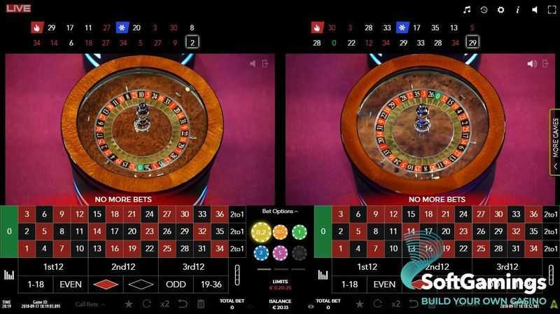 Play Auto Roulette Live Double Wheel