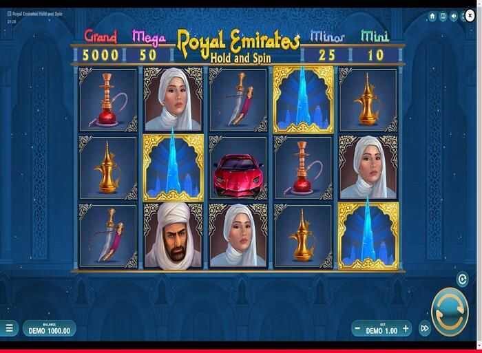 Play Royal Emirates Hold and Spin