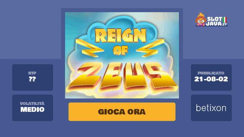 Slot Reign of Zeus