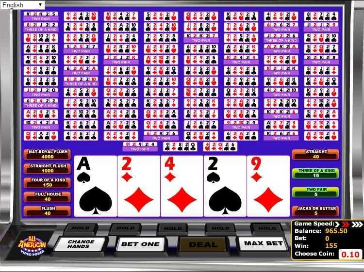 Play All American Poker MH