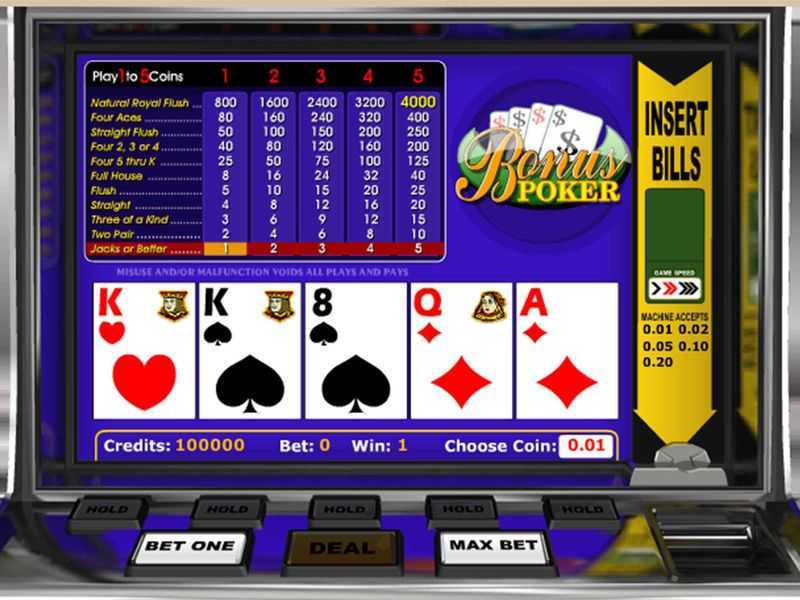 Play Double Bonus Poker