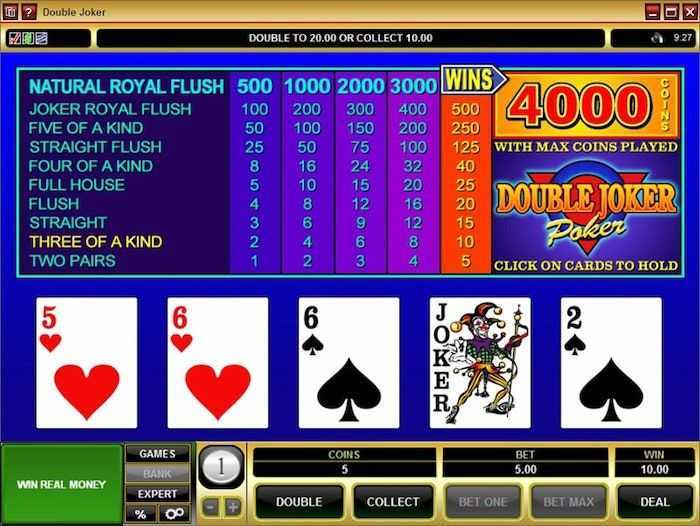 Play Double Jackpot Poker MH