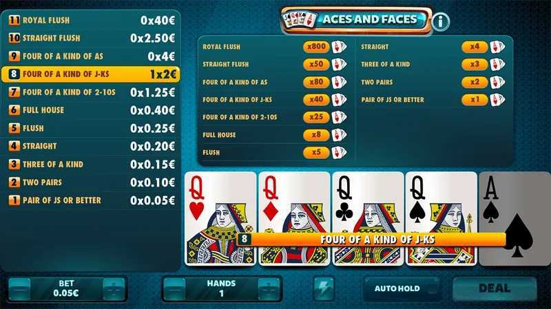 Play Pyramid Aces And Faces Poker