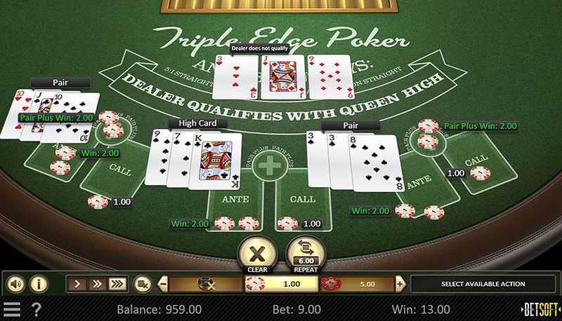 Play Triple Edge Poker