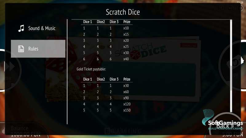 Play Scratch Dice