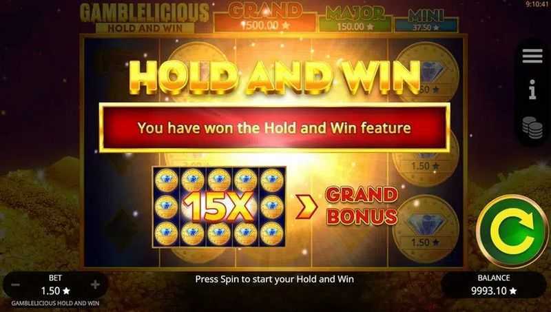 Slot Gamblelicious Hold and Win