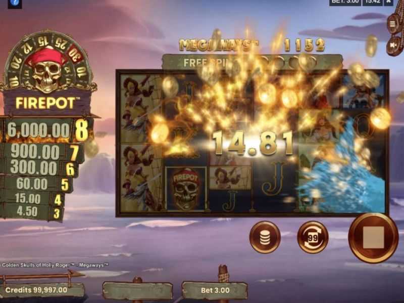 Play 8 Golden Skulls of Holly Roger