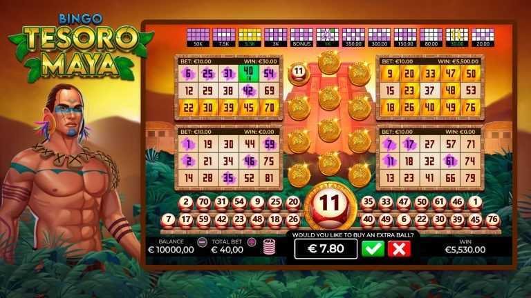 Play Bingo Tesoro Maya