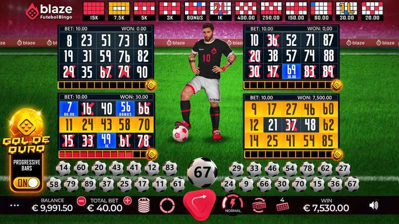 Play Blaze Futebol Bingo