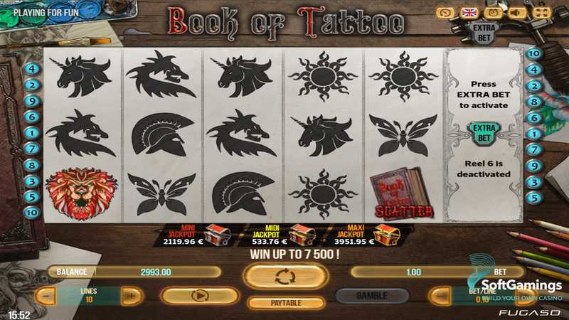 Slot Book Of Tattoo