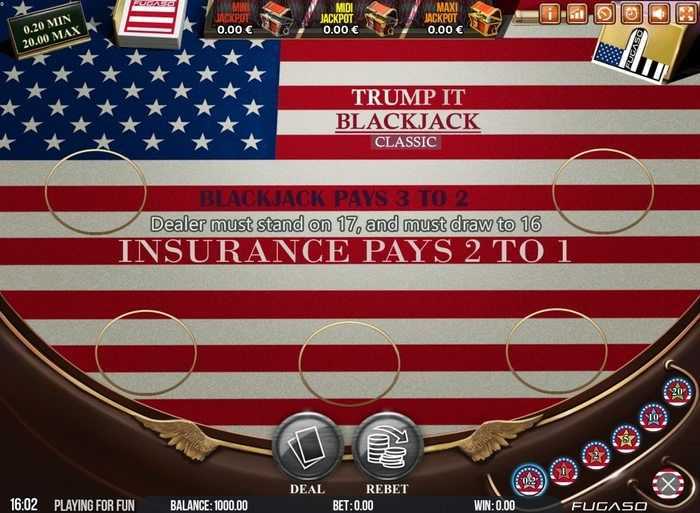 Play Trump It Blackjack Classic