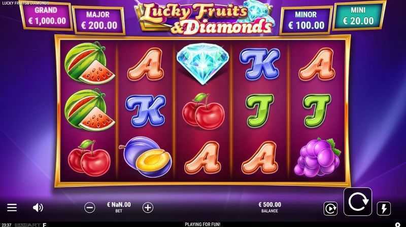 Play Lucky Fruits and Diamonds