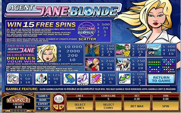 Play Agent Jane Blonde