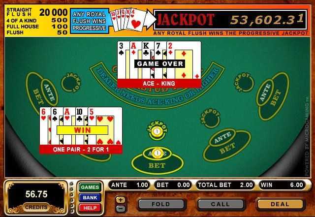 Play Cyber Stud Poker