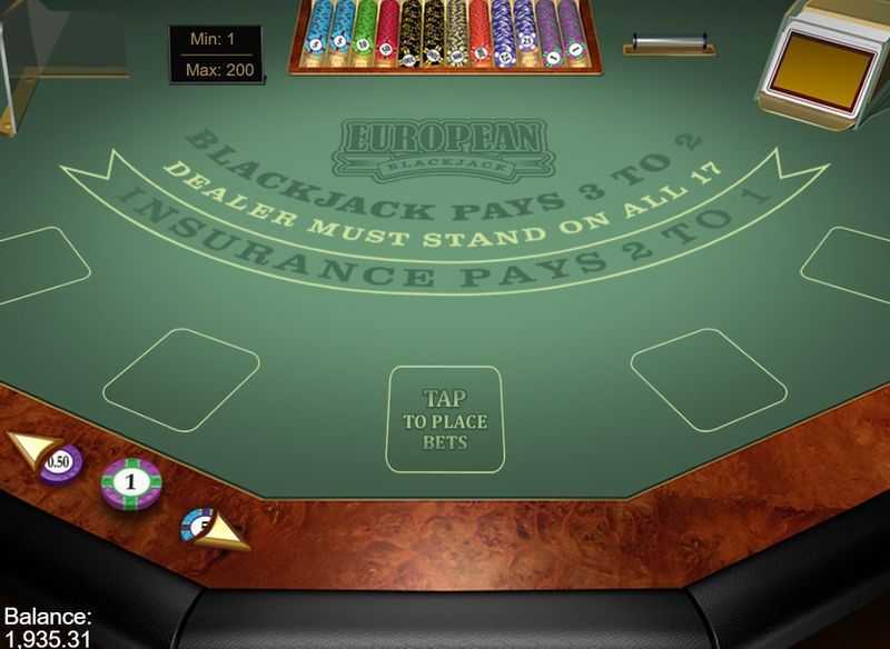 Play European Blackjack Gold MH