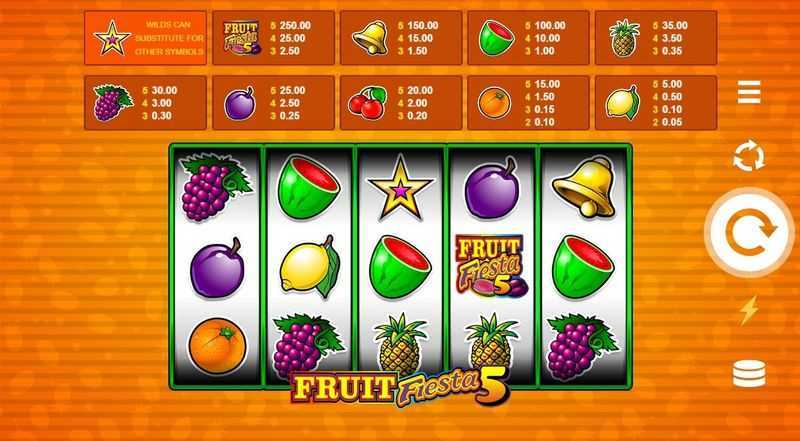 Play Fruit Fiesta 5 Line