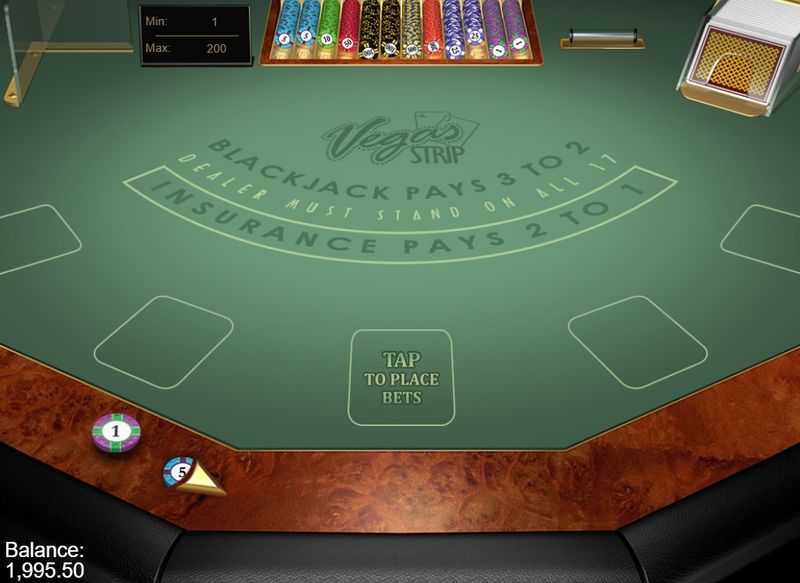 Play Vegas Strip Blackjack Gold