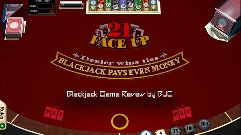 Play Face Up 21 Blackjack