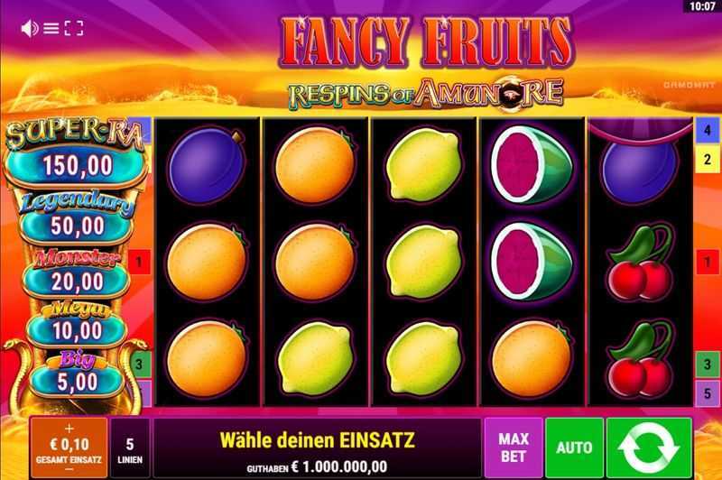 Play Fancy Fruits Respins Of Amun-Re