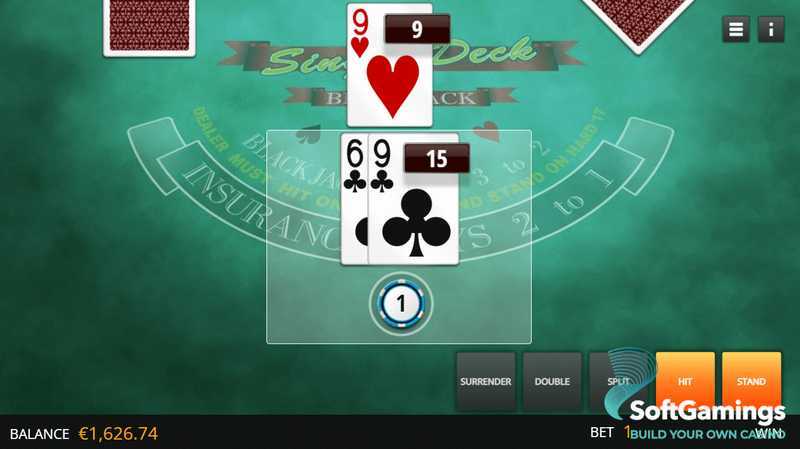 Play Single Deck Blackjack