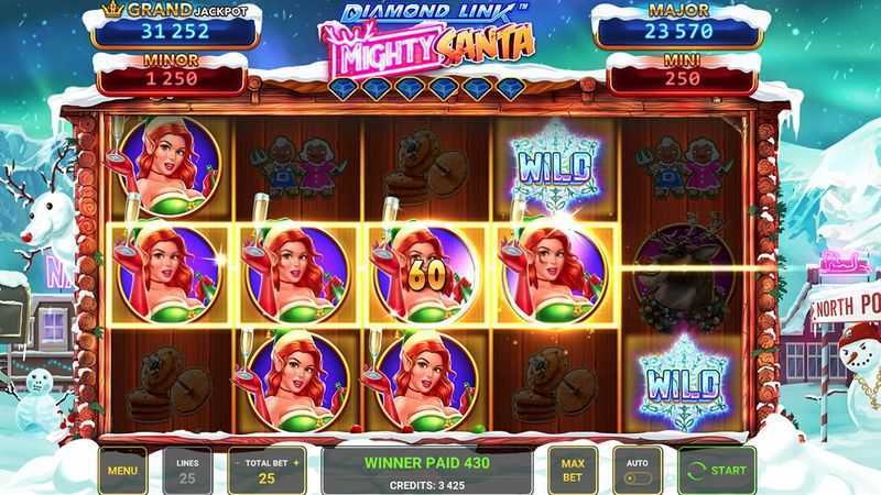 Slot Diamond Link Mighty Santa