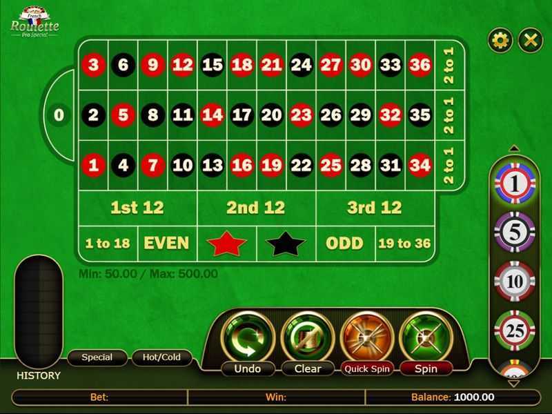 Play French Roulette Pro Special