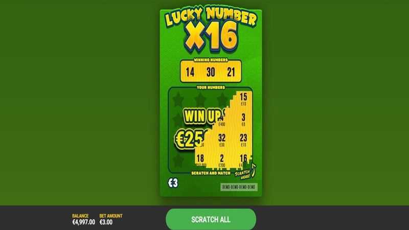 Play Lucky Number x16