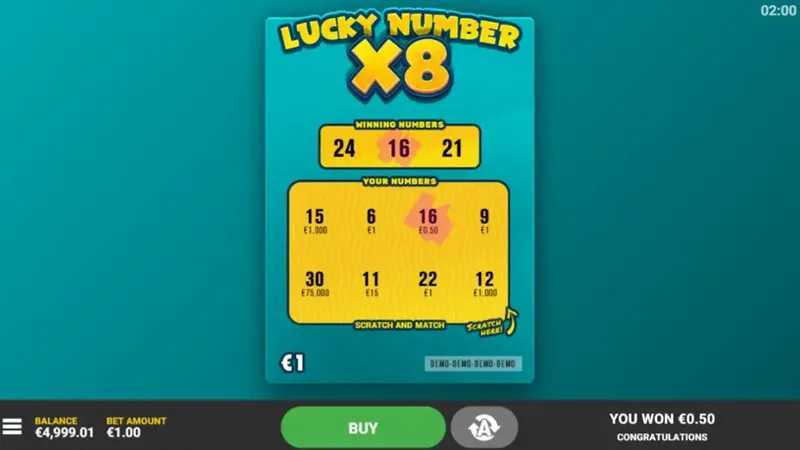 Play Lucky Number x8