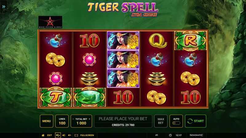 Play Tiger Spell Xtra Choice