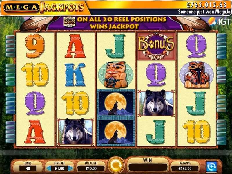 Play MegaJackpots Wolf Run