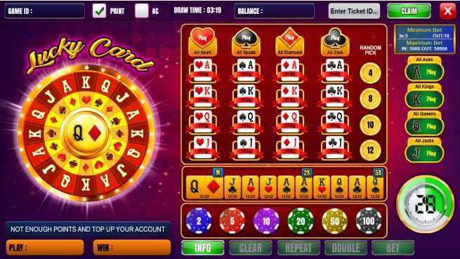 Slot Lucky Card Layout