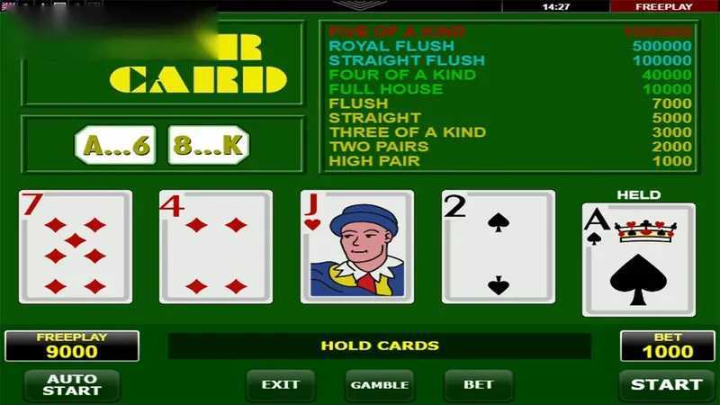 Slot Poker 7 Joker Wild