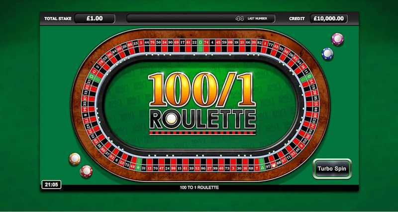 Play 100/1 Roulette