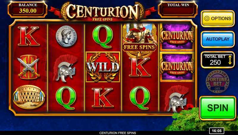 Play Centurion Free Spins