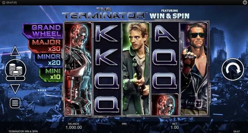 Slot The Terminator Win and Spin