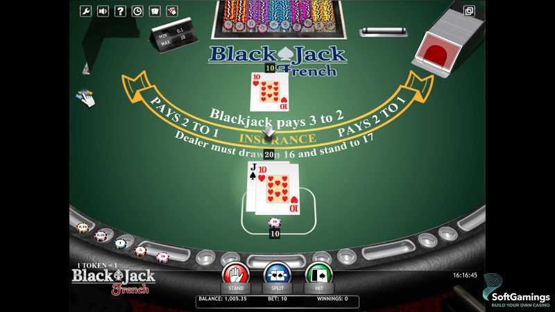 Play Blackjack French