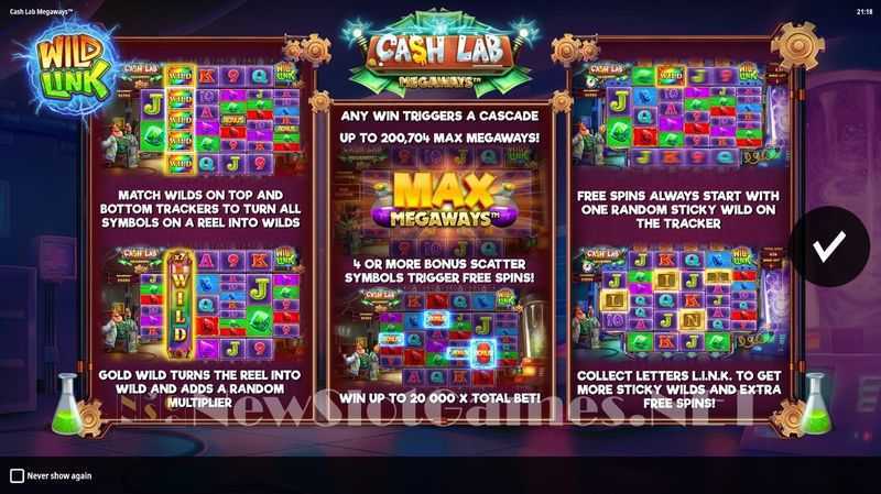 Play Cash Lab Megaways