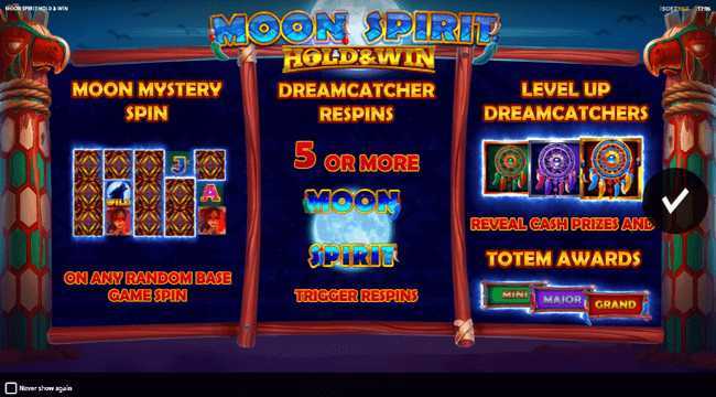 Play Moon Spirit Hold & Win