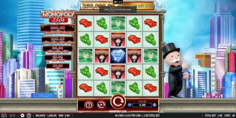 Slot Monopoly 250k