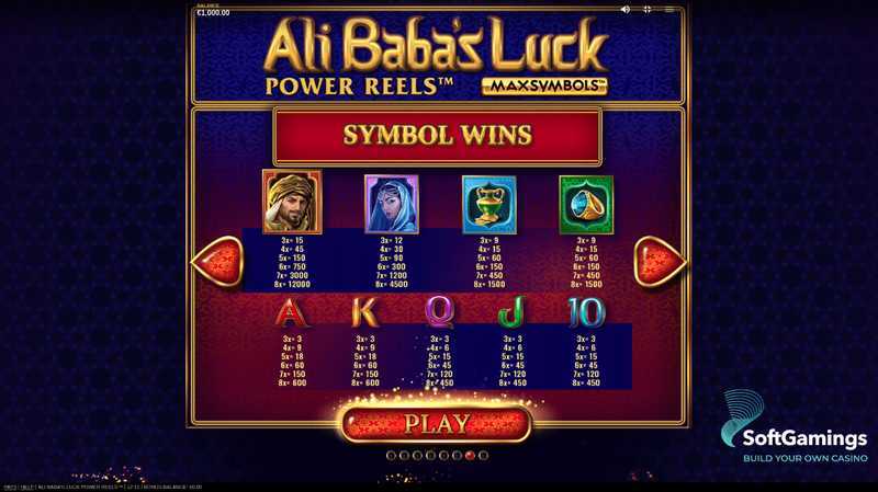 Play Ali Baba's Luck Power Reels